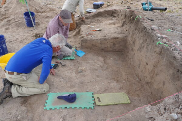 Archaeologists excavate at Canta Recio.