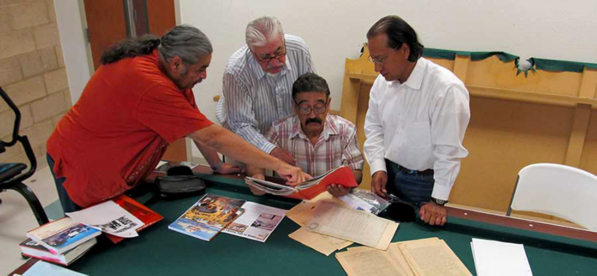 Society family members view documents